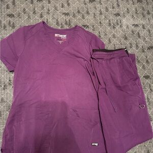 Grey's Anatomy Purple Scrub Set